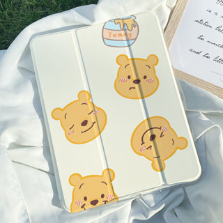 เคสนิ่ม ลายหมีน่ารัก พร้อมช่องใส่ดินสอ สําหรับ iPad GEN7 8 9 10.2 นิ้ว GEN10 10.9 นิ้ว Pro11 นิ้ว Pro12.9 นิ้ว 2022 Air4 Air5 Air3 mini6