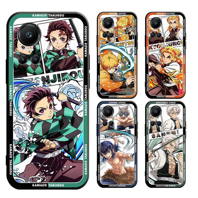 เคส OPPO Reno 12 12F 11F 11 10 8T PRO PLUS 4G 5G โทรศัพท์มือถือแบบนิ่ม ผิวด้าน ลายดาบพิฆาตอสูร สําหรับ