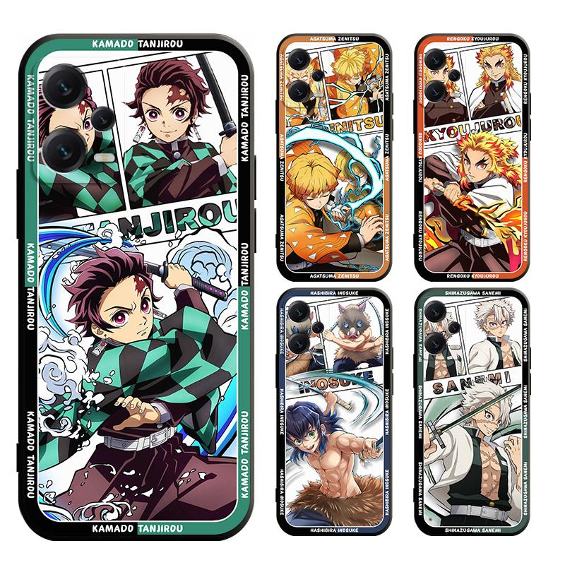 เคส xiaomi POCO X6 C65 F5 M5s X5 F4 GT PRO 5G โทรศัพท์มือถือแบบนิ่ม ผิวด้าน ลายดาบพิฆาตอสูร สีดํา สําหรับ