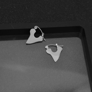 1 คู่ ส่วนบุคคล ฟันฉลาม ต่างหู Earstuds พังก์ Unisex สําหรับผู้หญิง ผู้ชาย