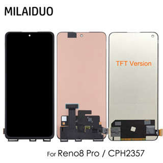 อะไหล่หน้าจอสัมผัส LCD AMOLED TFT 6.7 นิ้ว สําหรับ Oppo Reno8 Pro CPH2357 Reno 8 Pro