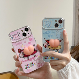 เคสนิ่ม ลายการ์ตูนชินจัง 3D สําหรับ iPhone 11 12 13 14 15 PRO MAX iPhone14 iPhone14Pro