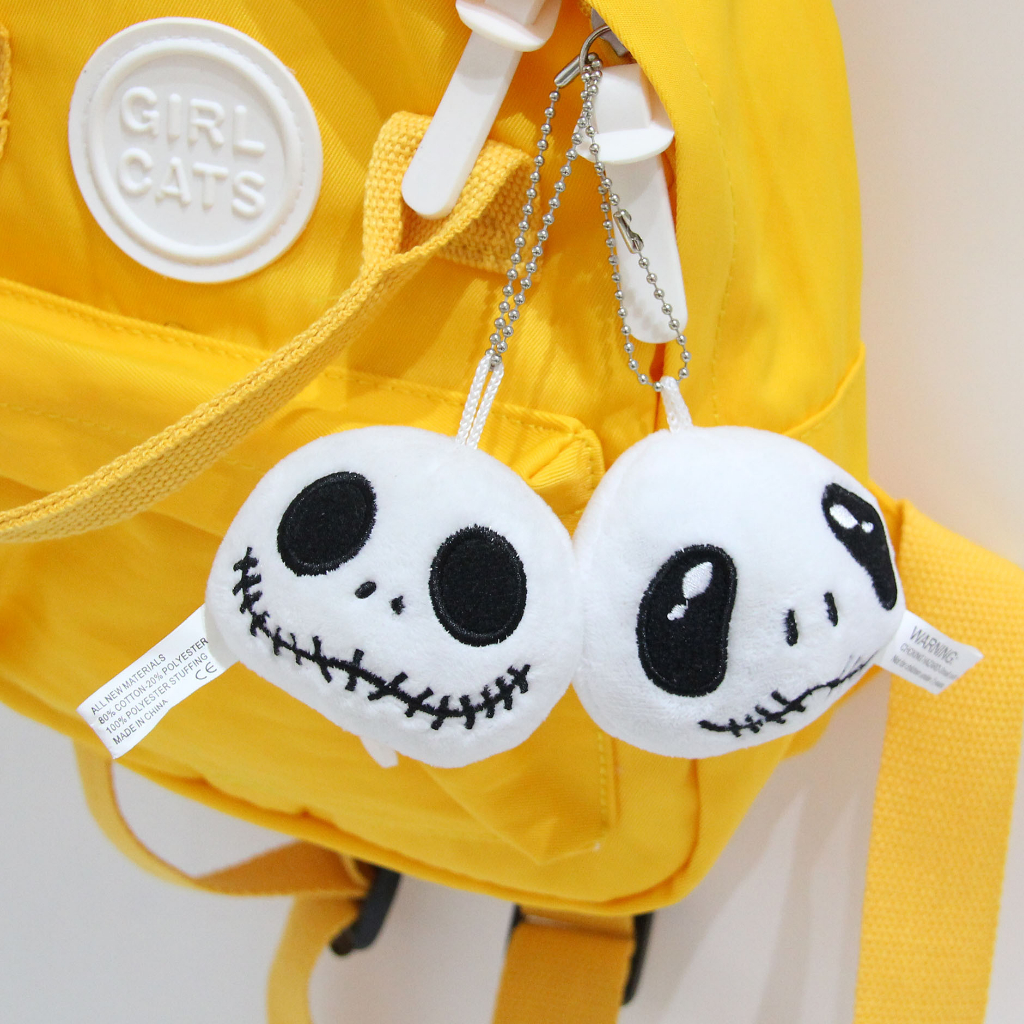 8 ซม. Nightmare ก่อนคริสต์มาสแจ็ค Skellington กระเป๋านักเรียนจี้พวงกุญแจของเล่นตุ๊กตา Skull Jake ตุ๊กตาตุ๊กตาของเล่นเด็กของขวัญ
