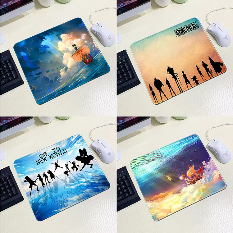 แผ่นรองเมาส์ ลายการ์ตูนวันพีชน่ารัก ขนาดเล็ก สามารถปรับแต่งได้