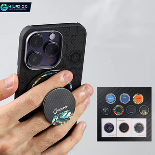 Kick-pop/Youngkit แหวนแม่เหล็ก 0.33 มม. บางพิเศษ สําหรับวางโทรศัพท์มือถือ iPhone