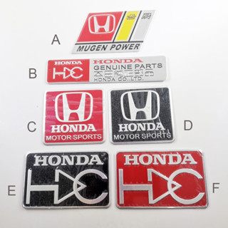 สติกเกอร์อลูมิเนียม ลายโลโก้ Mugen POWER สําหรับติดตกแต่งรถยนต์ Honda Motorsports Mugen จํานวน 1 ชิ้น