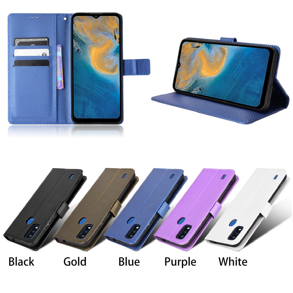 เคส ZTE Blade A75 A35 A55 V60 V50 4G Design A34 A54 V30 Vita A71 A51 A31 A72 A73 5G A53 Pro A52 A33s Nubia Z50 Ultra เคสโทรศัพท์หนัง PU ซิลิโคนTPU ฝาพับพร้อมช่องใส่บัตรและสายคล้อง PU Leather Cover Wallet Case Card Slots Stand ซอ