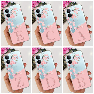 เคสโทรศัพท์มือถือ ซิลิโคนนิ่ม แบบใส ลายดอกไม้ แฟชั่น สําหรับ Vivo V27 V27 Pro V27 S17 Pro S17T 2023