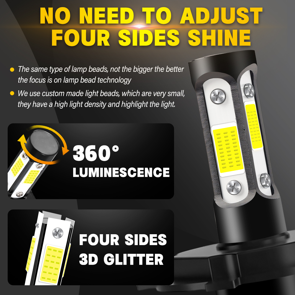 สําหรับ BMW S1000RR 2013-2017 S1000XR (โคมไฟหัว) - (1 คู่) ไฟหน้า LED ไฟหน้า 6000K ชุดแปลง LHL CG LY - รูปที่ 4