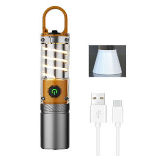 ใหม่ ไฟฉาย LED สว่างมาก ชาร์จ USB ของขวัญยุทธวิธีทหาร