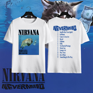 เสื้อยืด NIRVANA พิมพ์ลาย ผ้าCotton 100% ราคาถูก