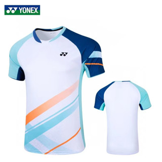 Yonex เสื้อกีฬาแบดมินตัน แขนสั้น ระบายอากาศ สําหรับเด็กผู้ชาย และผู้หญิง