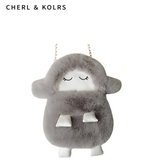 C&amp;k กระเป๋าสะพายไหล่ ลายการ์ตูนแกะน้อยน่ารัก แต่งสายโซ่คล้อง สไตล์เกาหลี สําหรับผู้หญิง