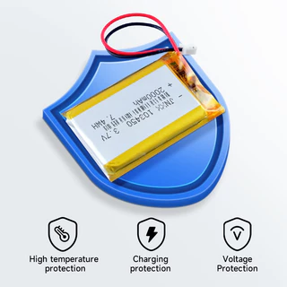 103450 แบตเตอรี่ลิเธียมโพลิเมอร์ 3.7V 2000mAh สําหรับ MP3 GPS DVD เครื่องบันทึกเกมแพด PS4