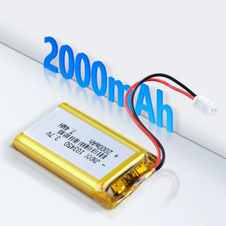 103450 แบตเตอรี่ลิเธียมโพลิเมอร์ 3.7V 2000mAh สําหรับ MP3 GPS DVD เครื่องบันทึกเกมแพด PS4