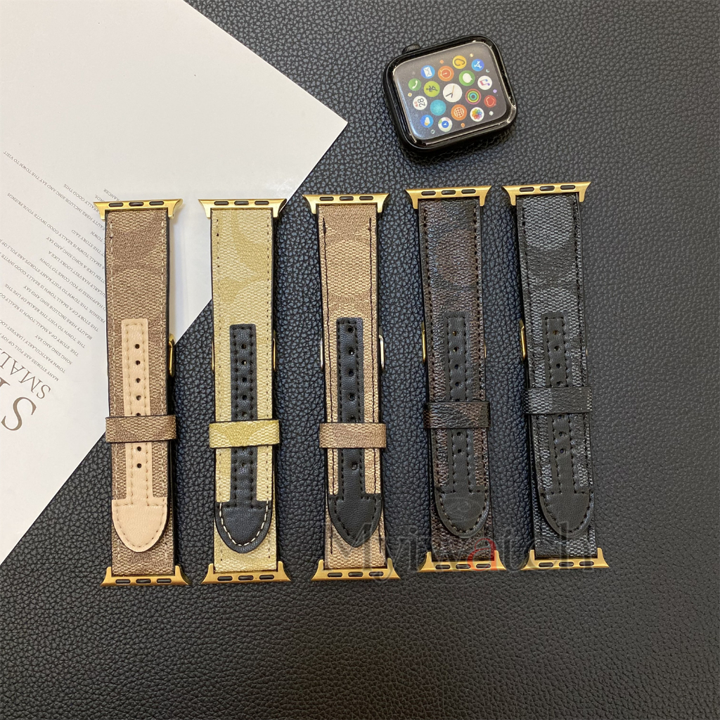 High-fashion เย็บสายหนังสําหรับ iwatch Serie 10 9 8 7 6 5 4 SE 3 2 1 leisure Band สําหรับ iwatch 46 มม.49 มม.44 มม.45 มม.41 มม.40 มม.38 มม.42 มม.
