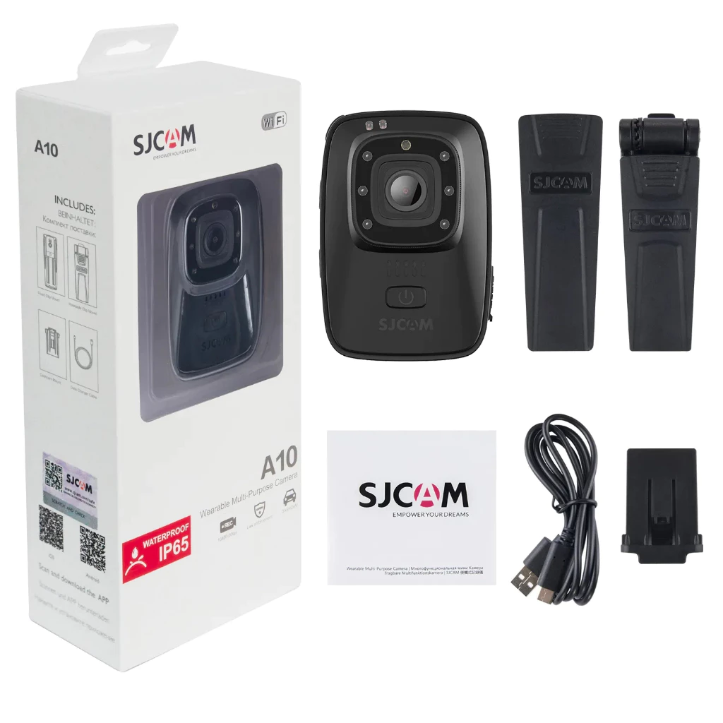 Sjcam A10  กล้องแอคชั่น กล้องติดตัวตำรวจ Full HD 1080p Police Body Camera Night Vision Infrared ถ่ายภาพแม้ในที่มืด แบตอึด thumbnail 8