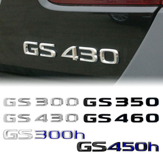 ตราสัญลักษณ์โลหะ รูปตัวอักษร Gs300 GS350 GS430 GS460 GS300h Gs450 สําหรับ Lexus 1 ชิ้น