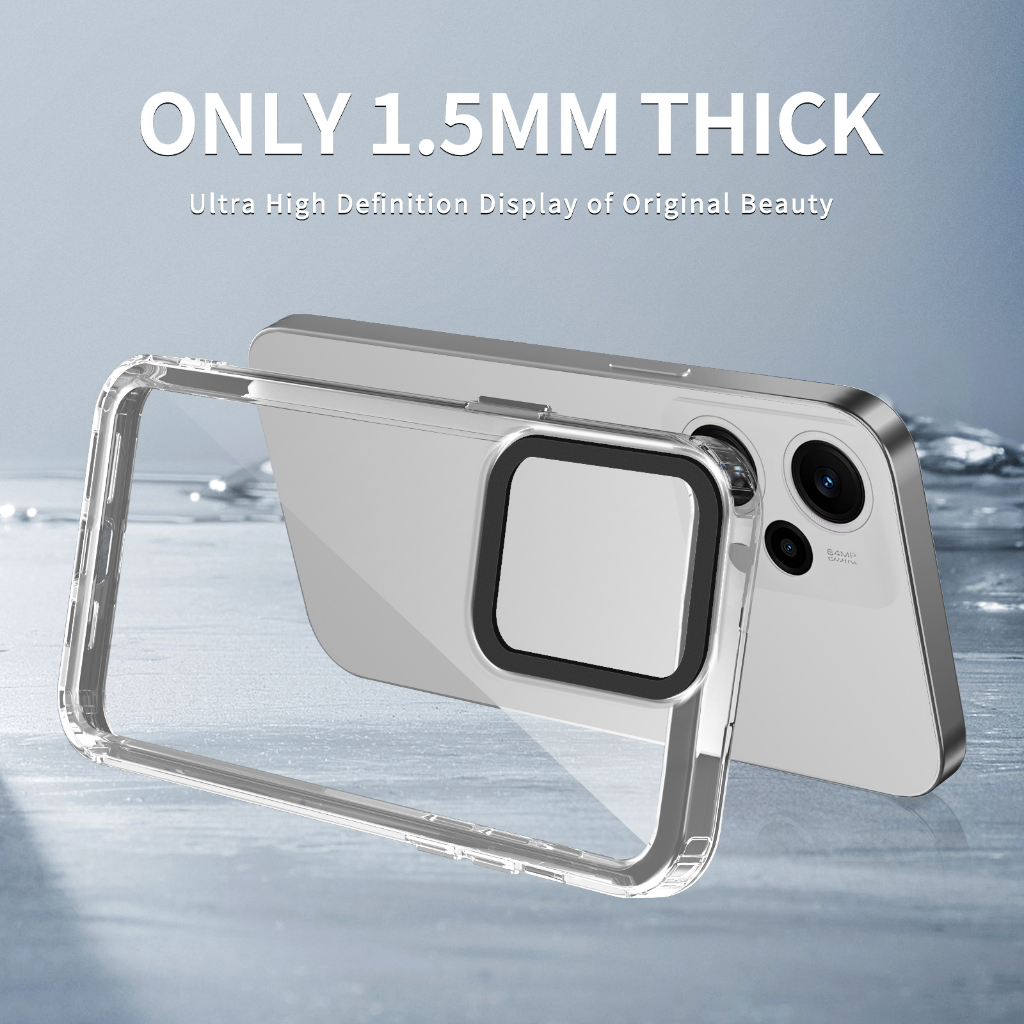 เคสซิลิโคน PC ใส แบบบางพิเศษ กันกระแทก สําหรับ Xiaomi POCO F5 POCO F5 Pro POCO M6 Pro 5G POCO X5 Pro M4 Pro M4 M5 4G