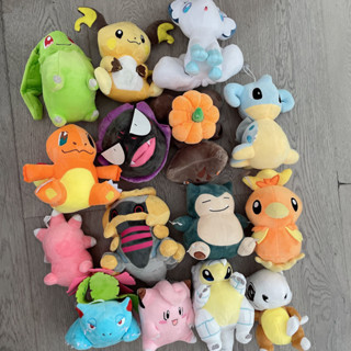 ตุ๊กตานุ่ม รูปการ์ตูนโปเกม่อน Chikorita Gastly Charizard Pikachu Eevee Kawaii 15 สไตล์ ของขวัญสําหรับเด็ก