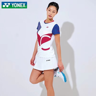 Yonex เสื้อกีฬาแบดมินตัน ระบายอากาศ แบบแห้งเร็ว สําหรับผู้ชาย และผู้หญิง