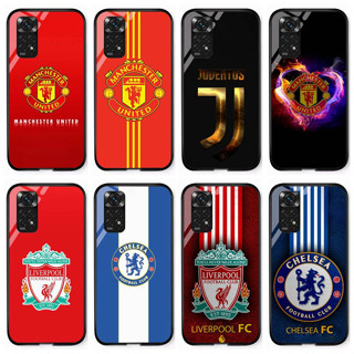 เคสโทรศัพท์มือถือ ลายทีมฟุตบอล Manchester United Barcelona Liverpool Chelsea Arsenal Juventus Bayern สําหรับ Redmi Note 11 Note 11 pro