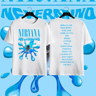 NIRVANA พิมพ์ลาย เสื้อยืด ผ้าCotton 100% ราคาถูก