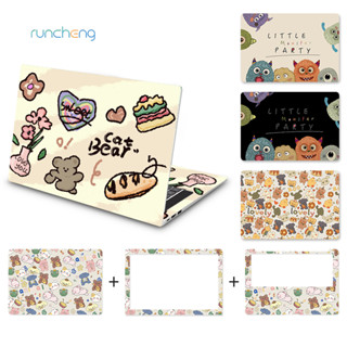 【3 ชิ้น】Pink Fresh and Cute Little Dinosaur Universal Design Laptop Skin Waterproof and Dustproof Oil PVC Material Laptop Sticker 12/13/14/15/17