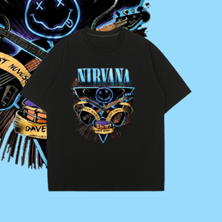 เสื้อวง Nirvana เสื้อวินเทจ เสื้อยืดคอกลม ผ้าcotton ใส่สบาย