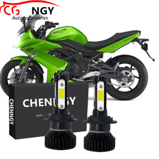 ชุดแปลงไฟหน้า LED 6000K LHL CG LY สําหรับ Kawasaki Ninja 650R EX650C 2009 2010 2011 1 คู่