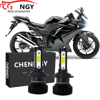 ชุดแปลงไฟหน้า LED 6000K LHL CG LY สําหรับ Kawasaki Ninja 250 R Ninja 300 2012-2018 (ไฟหน้า) 1 คู่