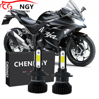 ชุดแปลงไฟหน้า LED 6000K LHL CG LY สําหรับ Kawasaki Ninja 250R 2008-2012 ZX6R 2003-2006 2013-2015 ZX6RR 1 คู่