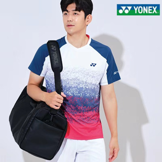 Yonex เสื้อกีฬาแบดมินตัน แขนสั้น แบบแห้งเร็ว สําหรับผู้ชาย และผู้หญิง