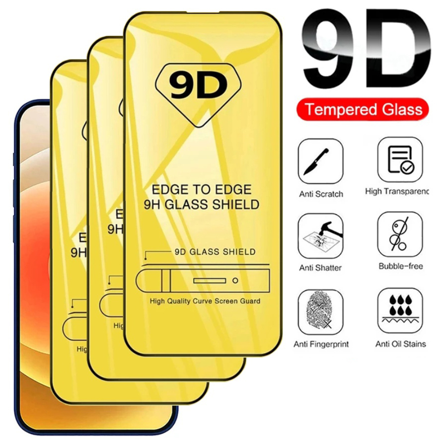 กระจกนิรภัยกันรอยหน้าจอ 9D สําหรับ IPhone 15 11 Pro MAX 12 13 Mini 15 14 Plus XS MAX X XR 7plus 8