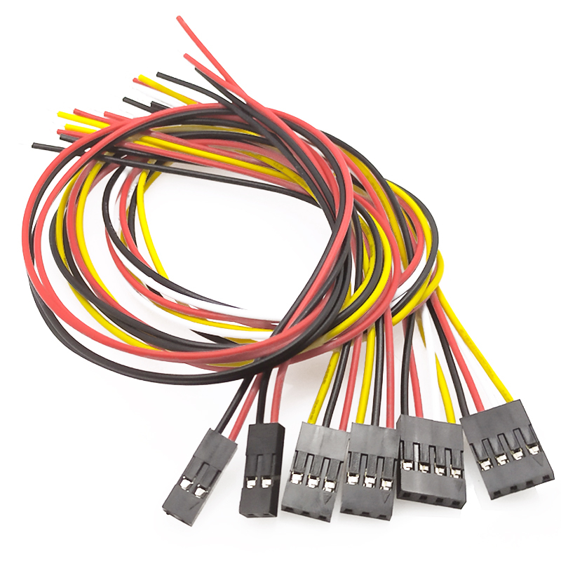 ((FX) Single-Head Dupont Wire One-End Solder Plug Wire Dupont Wire 2.54 สายเชื่อมต่อ 2P/3P/4P 30cm- 