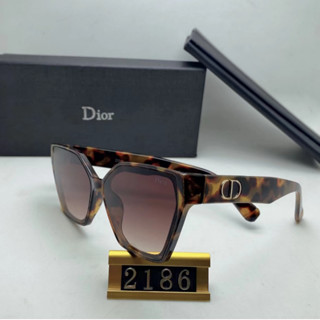 2024 Dior แว่นตากันแดด อัลตราไวโอเลต ทรงสี่เหลี่ยม หรูหรา พร้อมกล่อง A74