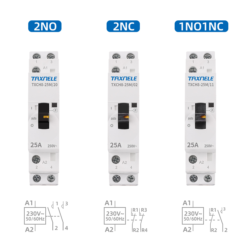 รางคอนแทคเตอร์ควบคุมแบบแมนนวล 16A 20A 25A 220V 230V 50 60HZ AC 2P AC 2NO 2NC 1NO1NC ราคา ถูกที่สุด ดีลบีเคเค แกลเลอรีภาพที่ 3