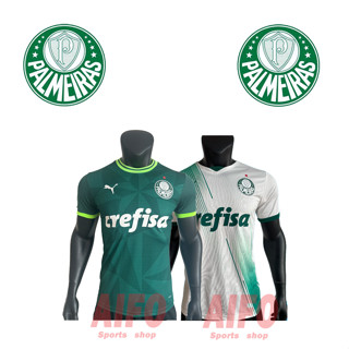 เสื้อกีฬาแขนสั้น ลายทีมชาติฟุตบอล Palmeiras Player Version 2023 24 ชุดเหย้า คุณภาพสูง สําหรับผู้ชาย