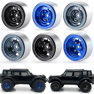 ขอบดุมล้อ อะลูมิเนียมอัลลอย 1.0 นิ้ว สําหรับรถบังคับ TRX-4M Bronco Defender 1/18 Axial SCX24 1/24 4 ชิ้น