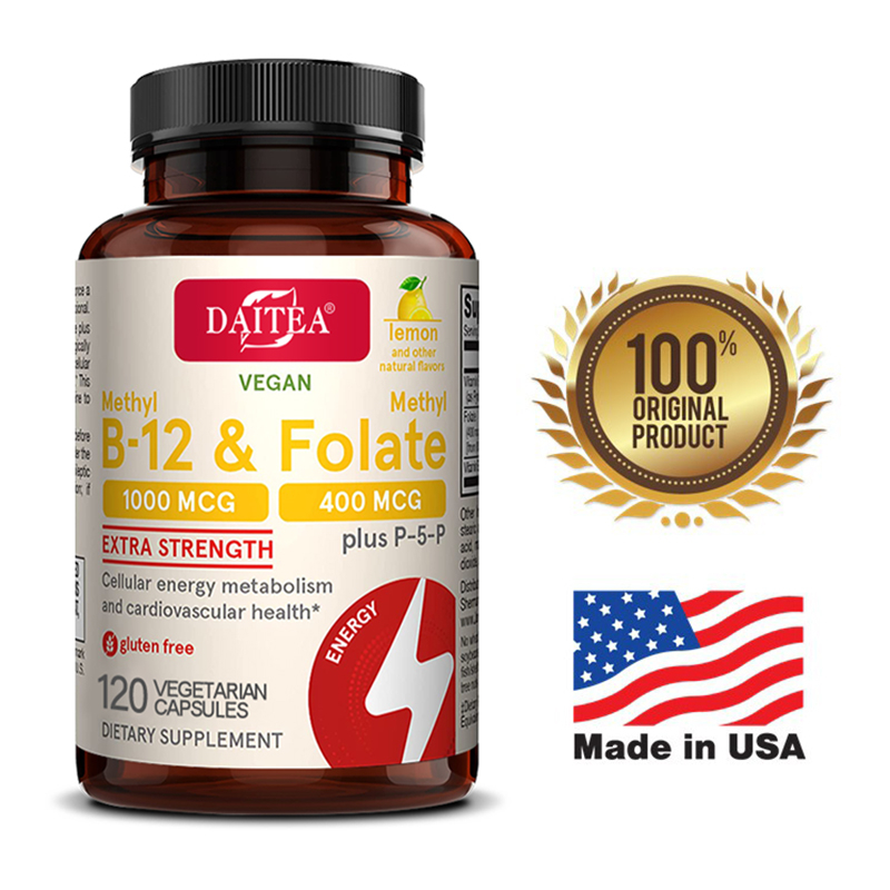 วิตามินบีรวม + บี12 Vitamin B-Complex and Vitamin B-12 120 Capsules