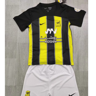 เสื้อเชิ้ต 23 24Al-Ittihad FC สําหรับเด็กอายุ 3-13 ปี