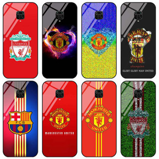 เคสโทรศัพท์มือถือ ลายฟุตบอล Manchester United Barcelona Liverpool Chelsea Arsenal Juventus Bayern สําหรับ Redmi note 9s note 9 pro note 9 4g