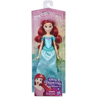 Disney Princess Royal Shimmer Ariel ตุ๊กตาแฟชั่น พร้อมกระโปรง และอุปกรณ์เสริม สําหรับเด็กอายุ 3 ปีขึ้นไป