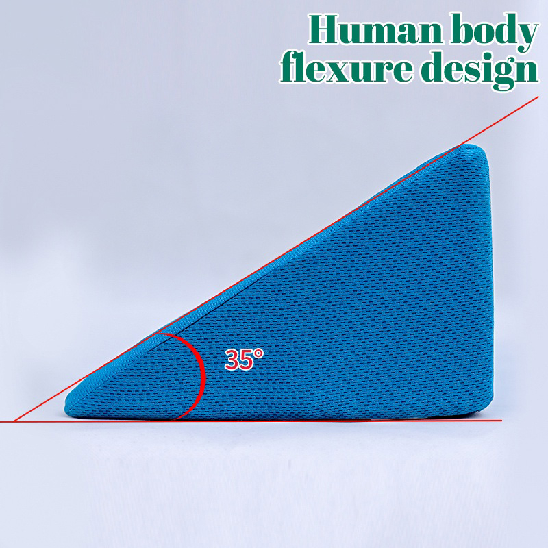 หมอนสามเหลี่ยม หมอนเพื่อสุขภาพ หมอน ระบายอากาศได้ดี ออกแบบให้โค้งรับสรีระทั้ง 3 ด้าน - รูปที่ 2