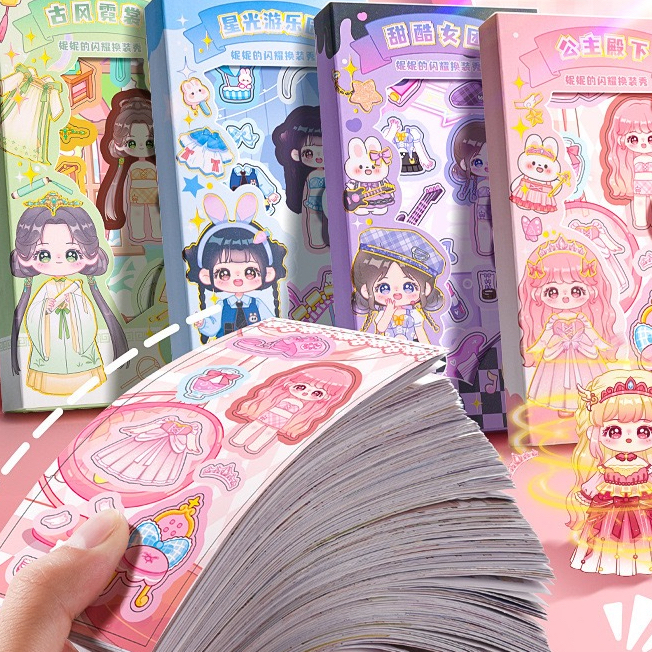 สติกเกอร์ ลายเจ้าหญิงน่ารัก แฮนด์เมด diy สําหรับตกแต่งชุดเดรส 50 ชิ้น
