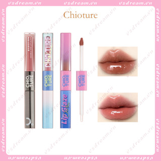 Chioture CHIOTURE ลิปสติก ลิปกลอส เนื้อแมตต์ แบบสองหัว ไม่ติดแก้ว