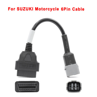 อะแดปเตอร์สายเคเบิลวินิจฉัยความผิดพลาดของเครื่องยนต์ สําหรับ SUZUKI SUZUKI 6P to 16P OBD2