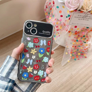 เคสโทรศัพท์มือถือ ลายดอกไม้น่ารัก สําหรับ iPhone 11 12 12pro 12promax 13 13promax 14 14promax 15 15pro 15promax