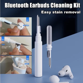 ชุดทําความสะอาดสําหรับ AirPods หูฟังทําความสะอาดปากกาแปรงบลูทูธหูฟังเครื ่ องมือทําความสะอาด