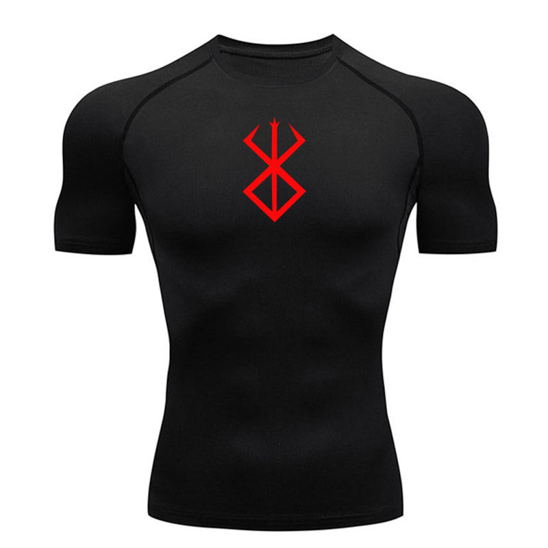 Berserk COMPRESSION - เสื้อยืดกีฬา แขนสั้น สีขาว แดง เขียวอ่อน สีเทา แฟชั่นฤดูร้อน สําหรับผู้ชาย